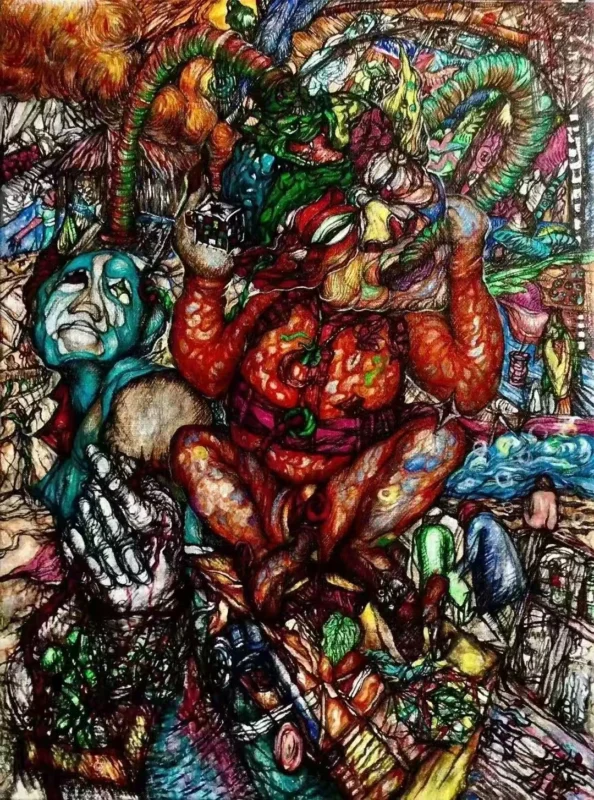 The Age of Dharma Decline: Spiritual Abandoned Child by Ya Gongzi-Linen Oil Painting-Artishion