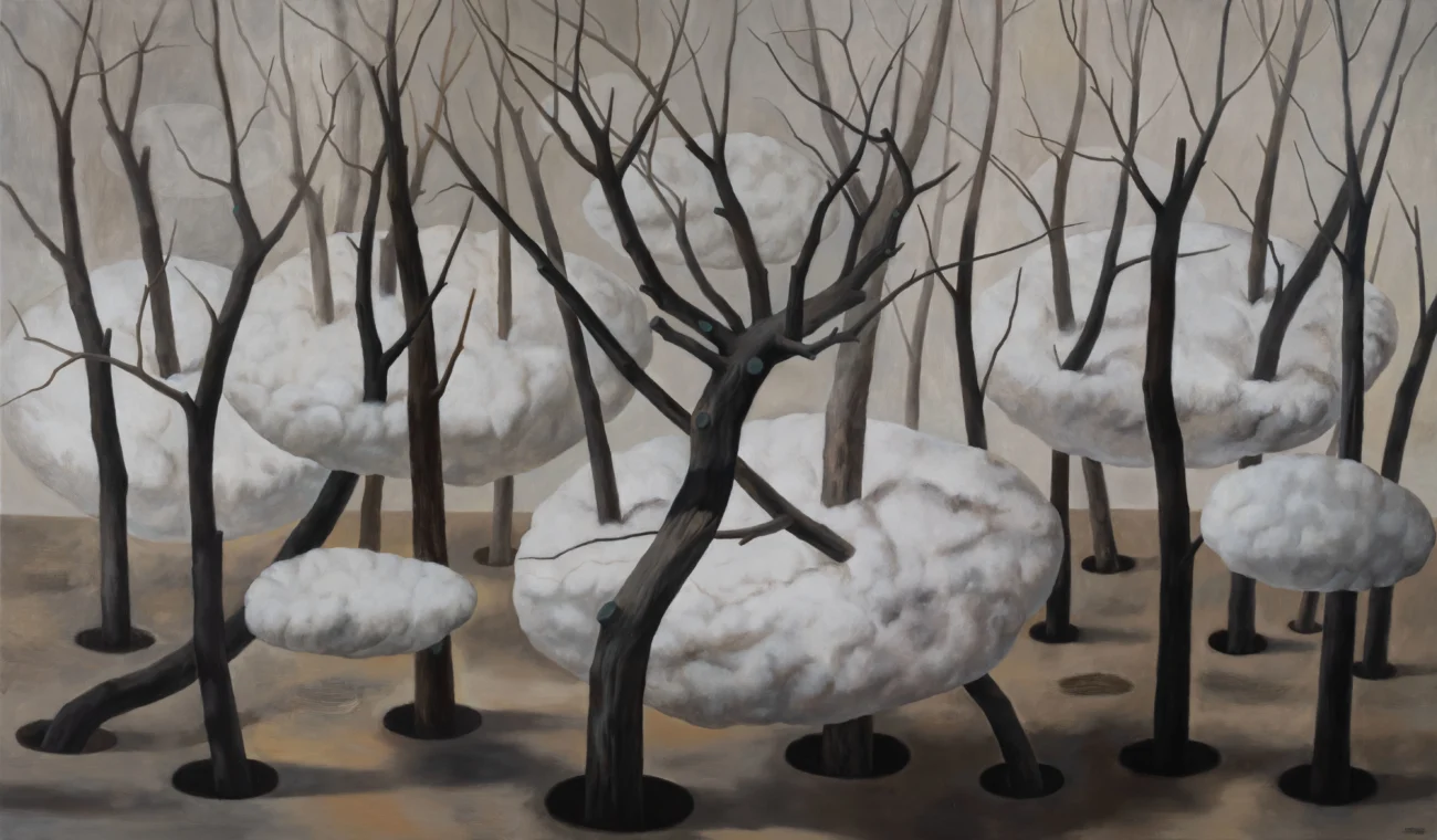 Cloud forest by xiaoyongtao-Oil painting-150×260㎝-Artishion